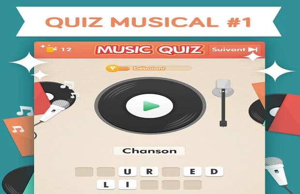réponses Music Quiz Niveaux 1 à 100